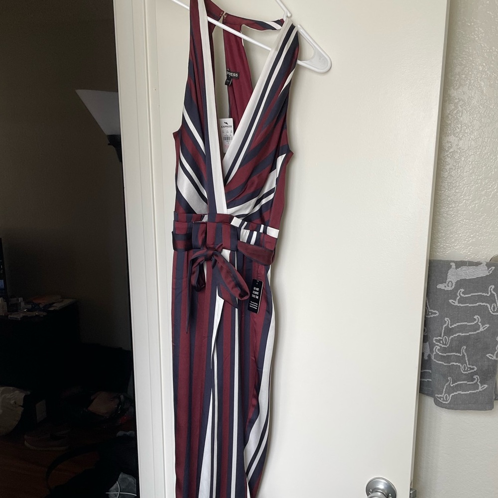 NWT Express Striped Jumpsuit
